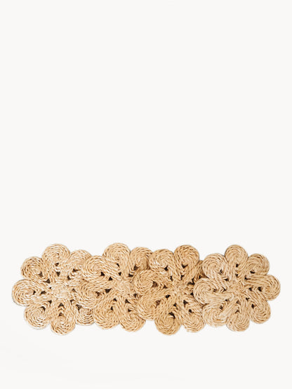 Jute Flower Drink Coaster - Set of 4