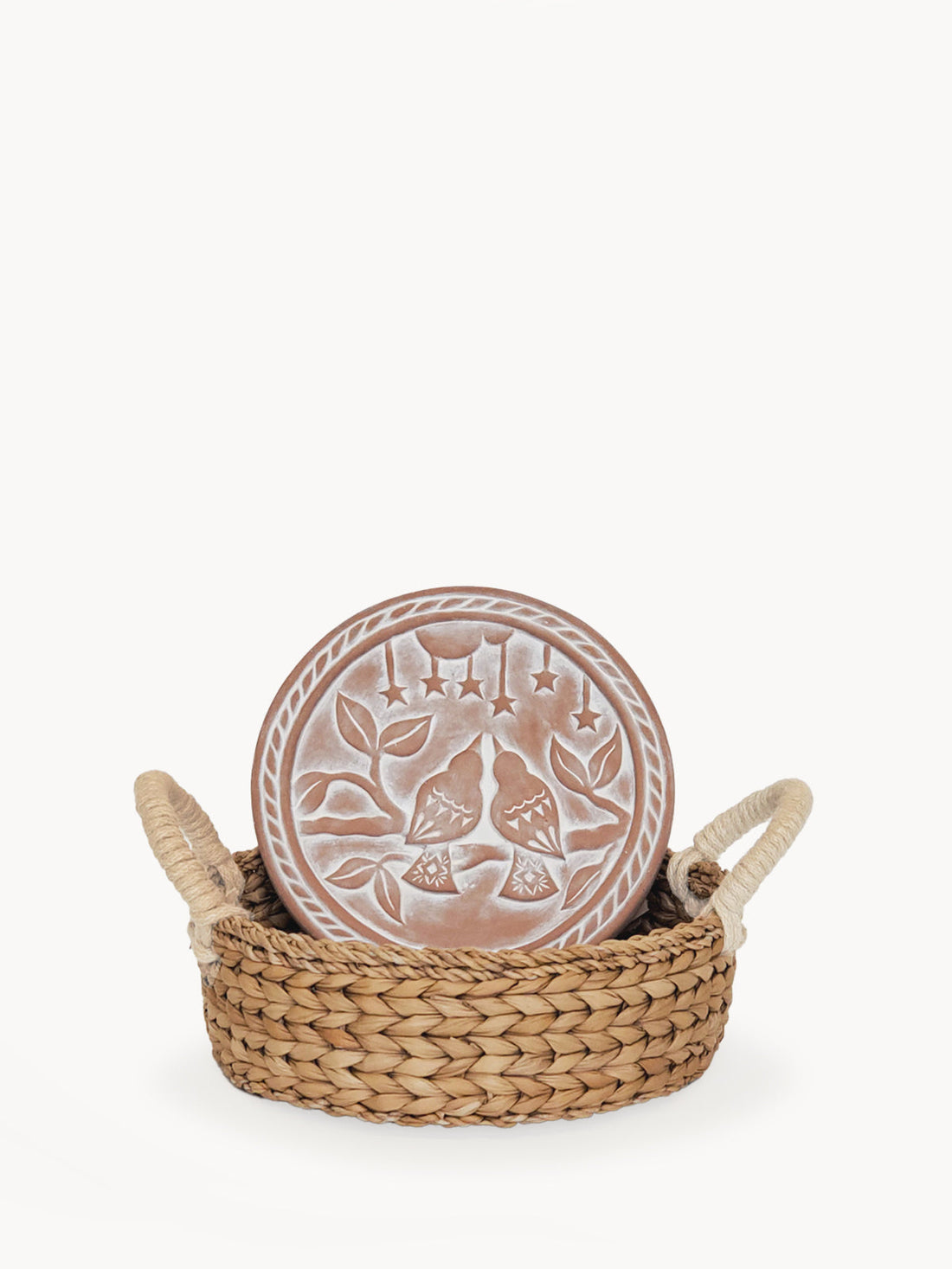 Bread Warmer &amp; Basket - Lovebirds Round
