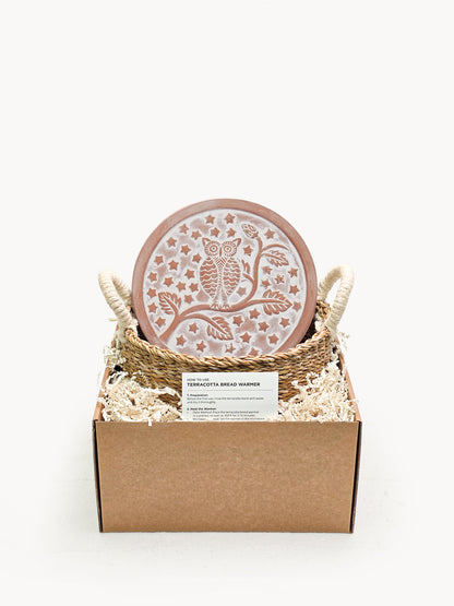 Bread Warmer &amp; Basket - Owl Round