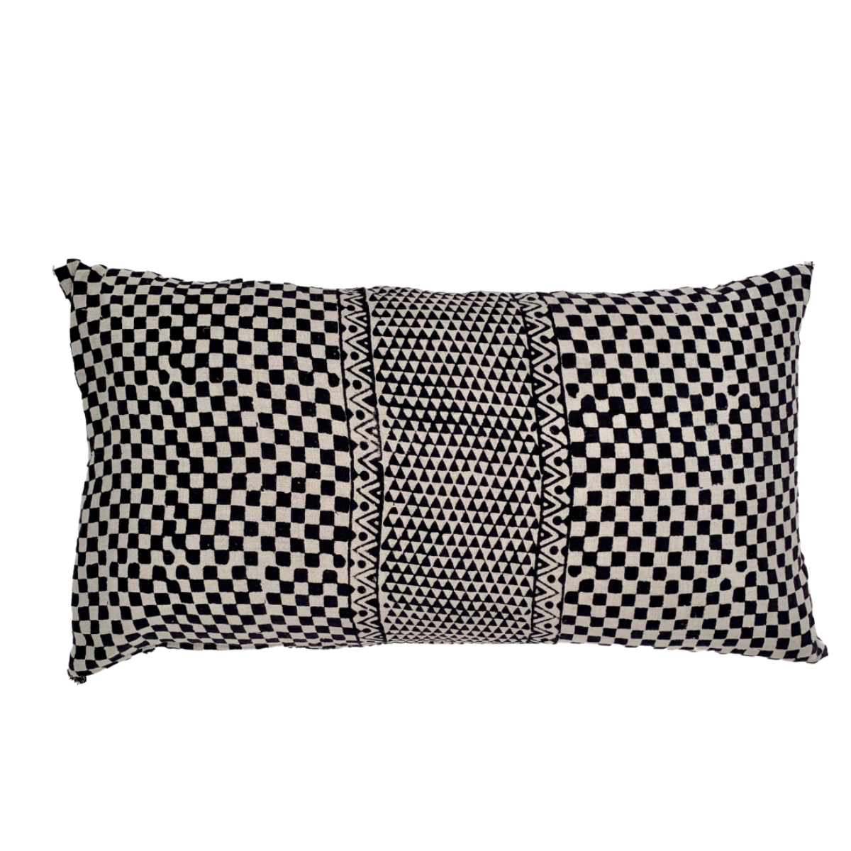 Samburu Charcoal Lumbar Pillow Cover