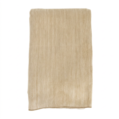 Reversible Handwoven Alpaca Throw Blanket | Camel &amp; Cream | Kani Collection