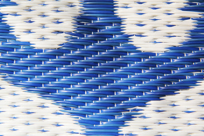Anchor Blue &amp; White Outdoor Mat
