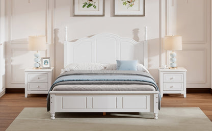 Full Size Farmhouse Bed Frame in White