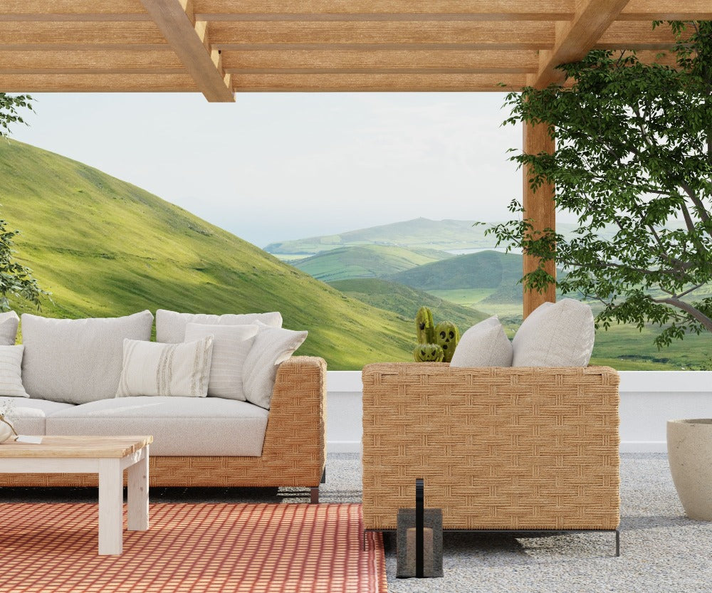 Basket Weave Brown Oxide Outdoor Mat