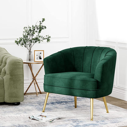 Green Velvet Accent Chair