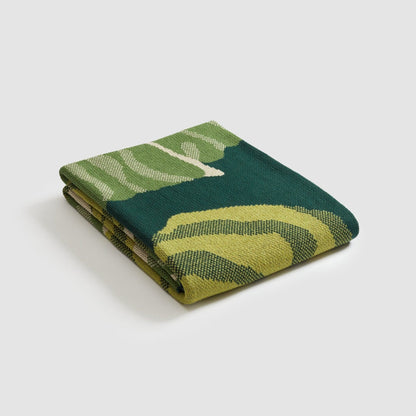 Floréal 7 by E.A. Seguy - Cotton Sustainable Knit Floral Throw Blanket