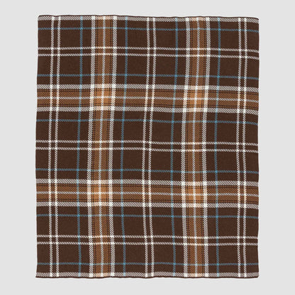 Rustic Plaid - Cotton Sustainable Knit Traditional Throw Blanket