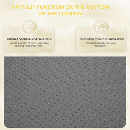 Outdoor Replacement Cushions For 6 Seat Modular Sofa - Gray