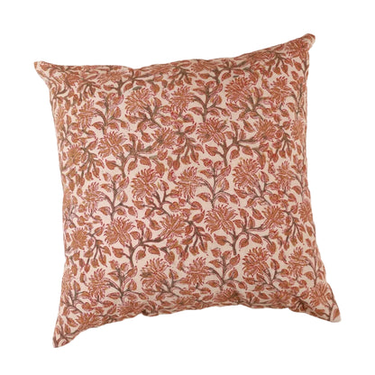 Autumn Grove Kalamkari Handcrafted Pillow