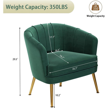 Green Velvet Accent Chair