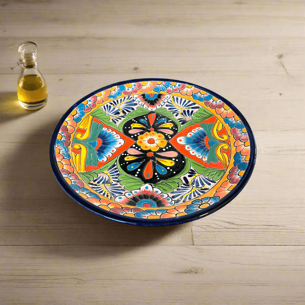 11.5" Talavera Dinner Plate | Vibrant Mexican Dinnerware