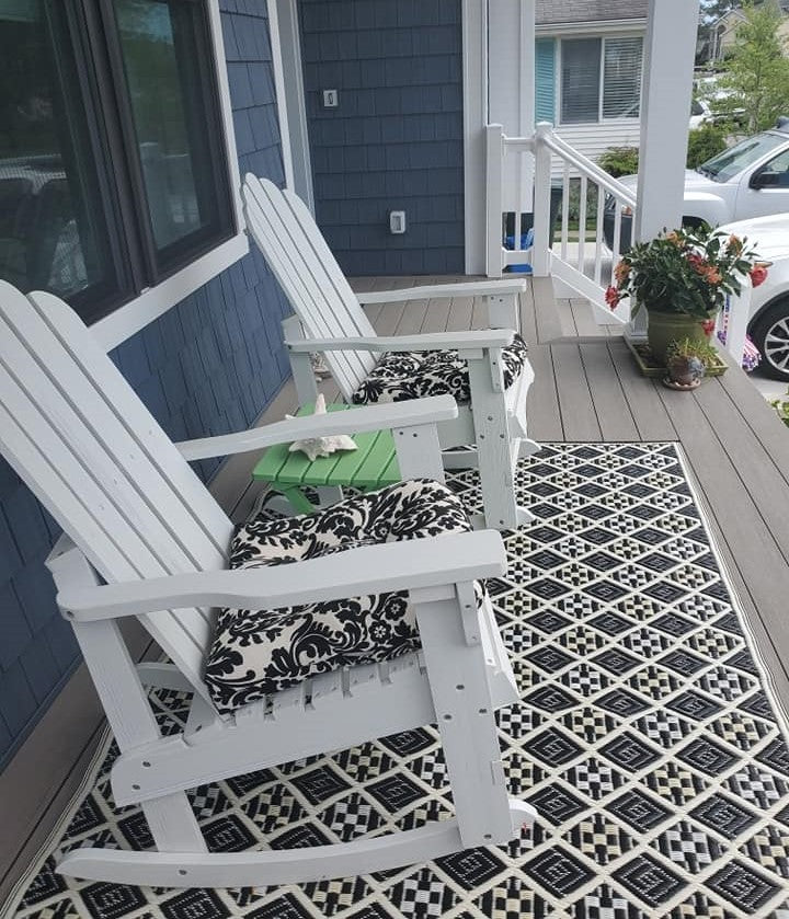 Scotch Black &amp; White Reversible  Outdoor Mat