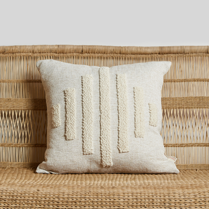 Slatted Diamond Throw Pillow