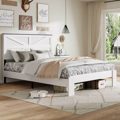 Farmhouse Platform Bed Frame - Queen