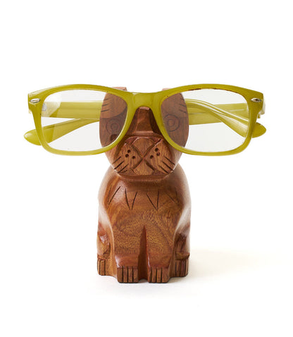 Dog Handcarved Eyeglass Holder Stand
