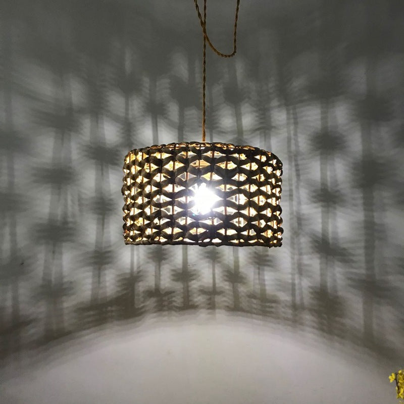 Large Rattan Pendant Lamp/Chandelier