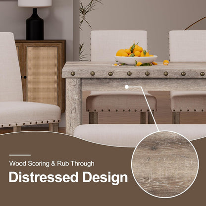 Rustic Dining Set For 6