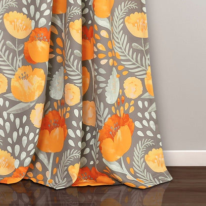 Poppy Garden Light Filtering Window Curtain Panel Sets