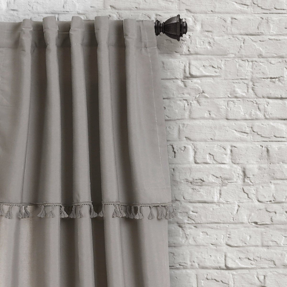 Ivy Tassel Window Curtain Panel Sets