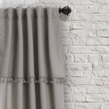 Ivy Tassel Window Curtain Panel Sets