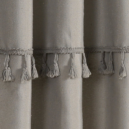 Ivy Tassel Window Curtain Panel Sets