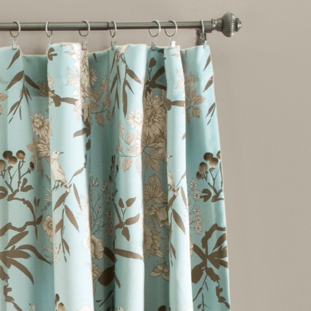 Botanical Garden Light Filtering Window Curtain Panel Sets -6 Colors