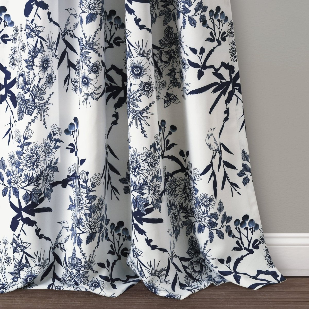 Botanical Garden Light Filtering Window Curtain Panel Sets -6 Colors