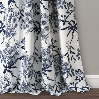 Botanical Garden Light Filtering Window Curtain Panel Sets -6 Colors
