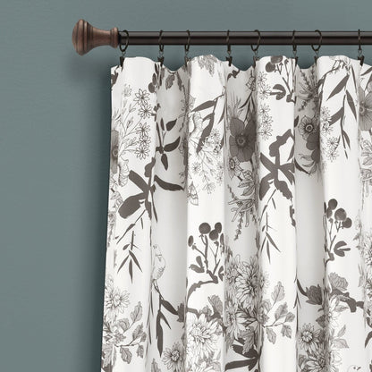 Botanical Garden Light Filtering Window Curtain Panel Sets -6 Colors