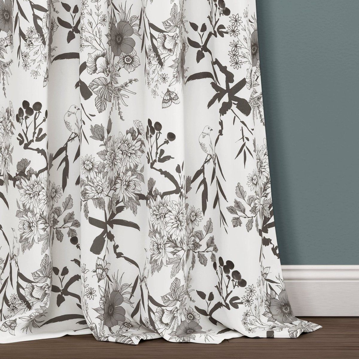 Botanical Garden Light Filtering Window Curtain Panel Sets -6 Colors