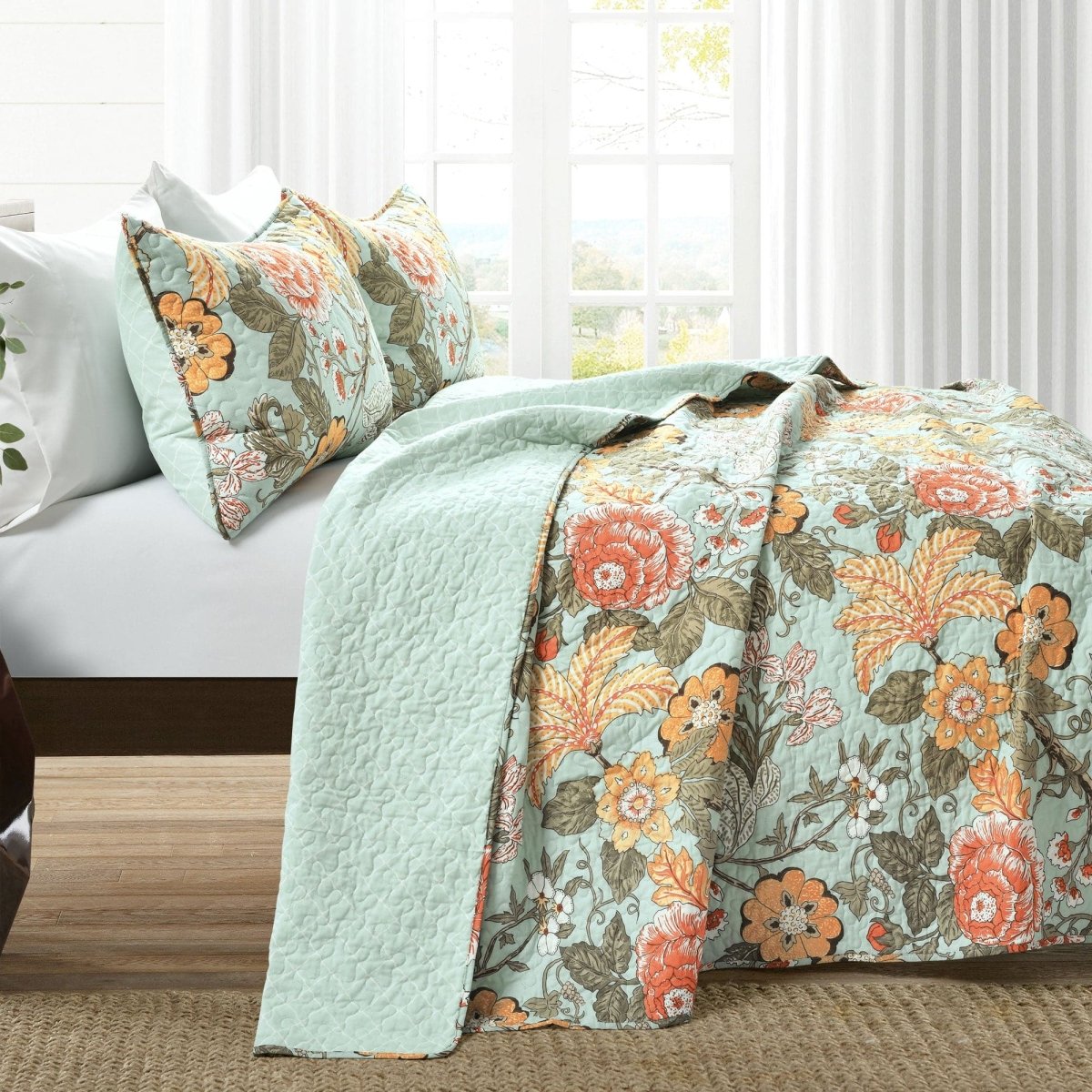 Sydney 3 Piece Quilt Sets - 6 Colors