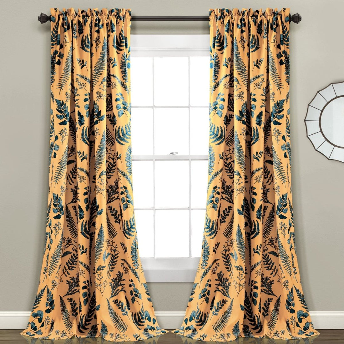 Devonia Light Filtering Window Curtain Panel Sets - 5 Colors