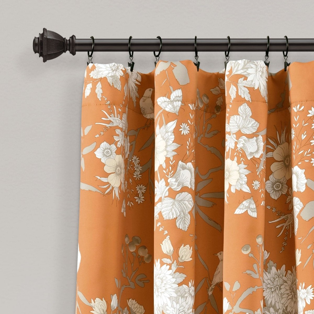 Botanical Garden Light Filtering Window Curtain Panel Sets -6 Colors