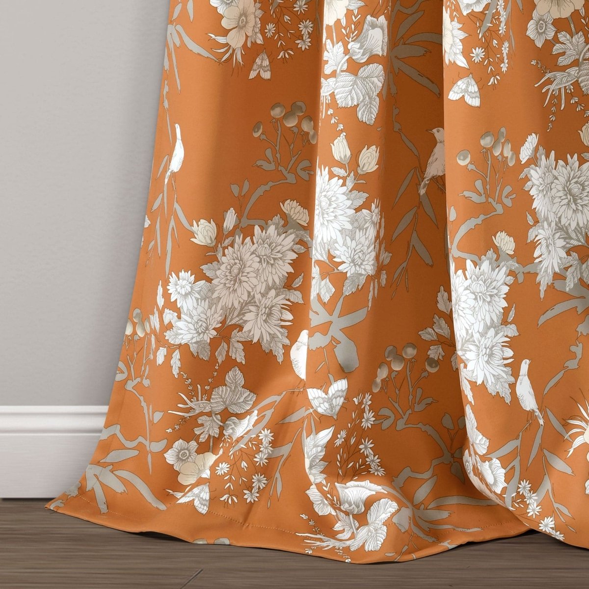 Botanical Garden Light Filtering Window Curtain Panel Sets -6 Colors