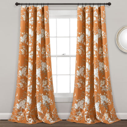 Botanical Garden Light Filtering Window Curtain Panel Sets -6 Colors