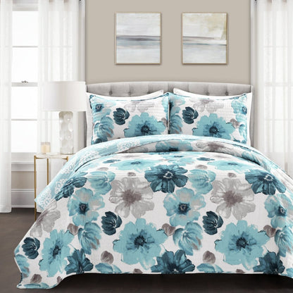 Leah 3 Piece Reversible Quilt Sets - 5 Colors