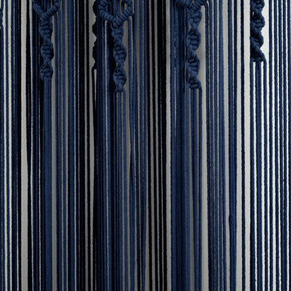 Boho Macrame Textured Cotton Window Curtain