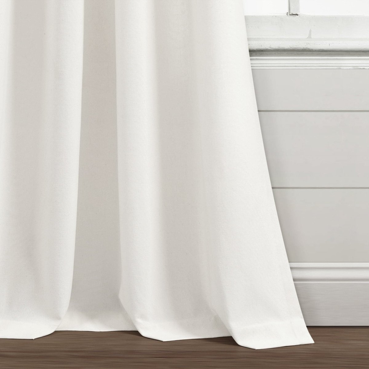 Farmhouse Boho Stripe Woven Tassel Yarn Dyed Recycled Cotton Blend Window Curtain Panel Sets