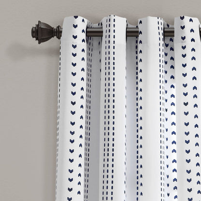 Hygge Stripe Window Curtain Panel Set