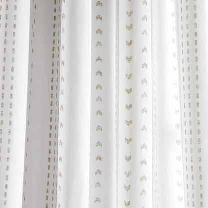 Hygge Stripe Window Curtain Panel Set