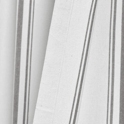 Farmhouse Stripe Yarn Dyed Curtain Panel Sets in Multiple Colors and Sizes