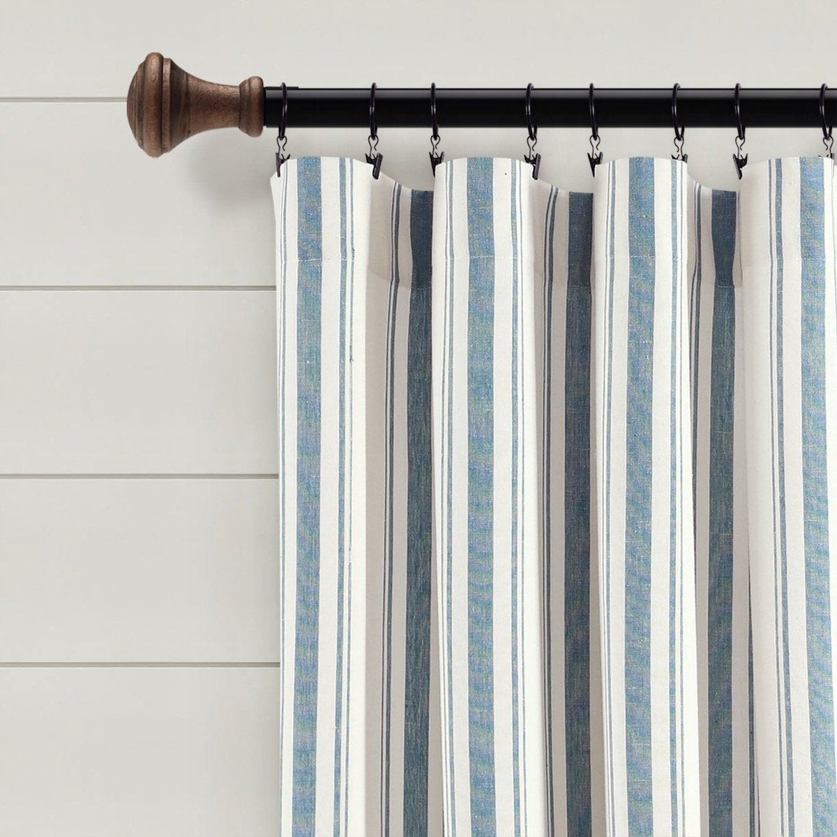 Farmhouse Stripe Yarn Dyed Curtain Panel Sets in Multiple Colors and Sizes