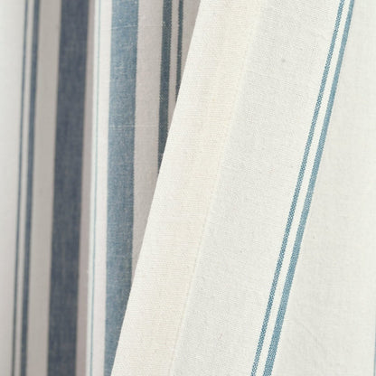 Farmhouse Stripe Yarn Dyed Curtain Panel Sets in Multiple Colors and Sizes