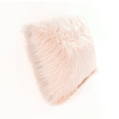 Mongolian Luca Soft Faux Fur Decorative Pillow Cover