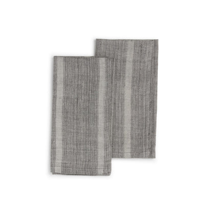 Set of 2 Handwoven Organic Cotton Napkins - 3 Colors