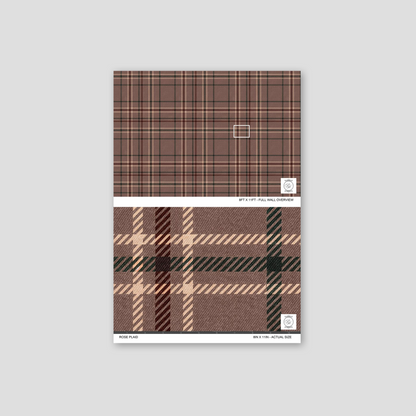 Rose Plaid Wallpaper