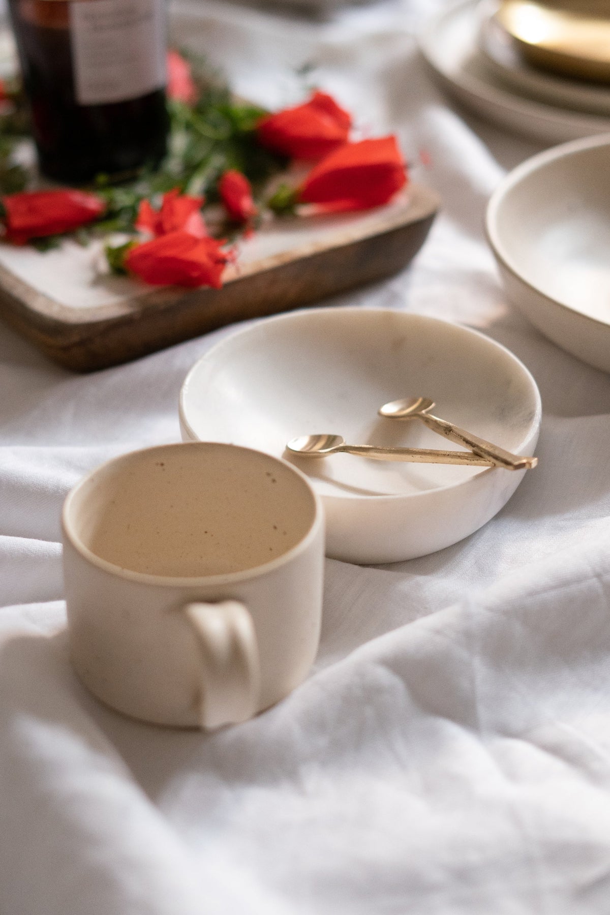 S/4 Wabi Brass Coffee Spoons
