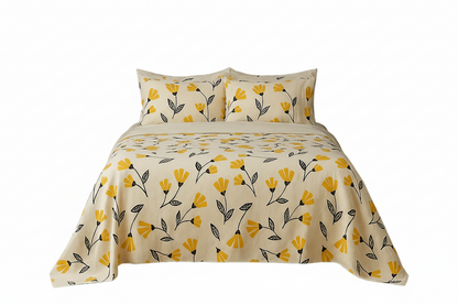 Yellow Fleur Sheet Set
