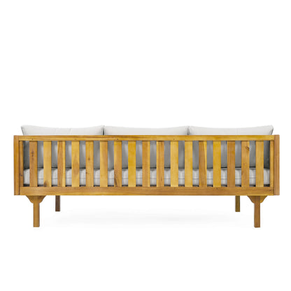 2 Piece Set - CLAREMONT 3 SEATER DAYBED + ACACIA WOOD TABLE