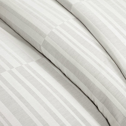 Sawyer Modern Broken Stripe Duvet Cover - 3 Piece Set